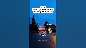 CAT MEMES 🐱 When you are saved by the god of death #shorts #catmemes #relatable