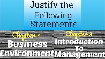 11th OCM | Chapter 7 and 8 | Justify the statements | Answers | Maharashtra Board New Syllabus