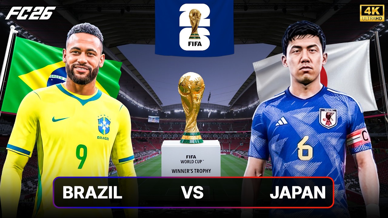 Brazil vs Japan | World Cup 2026 Full Game Highlights | FC26