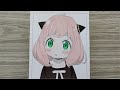 Cách vẽ Anya - Spy X Family | Tập vẽ anime dễ thương | BER ART #44