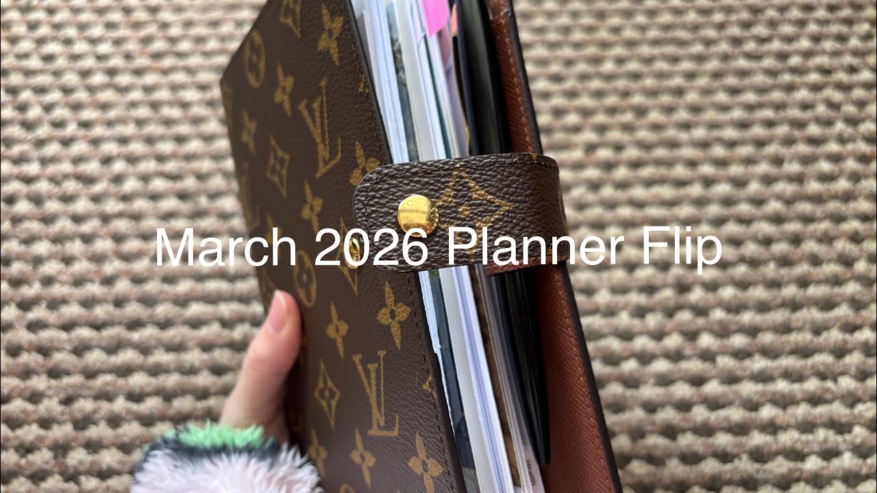 Planner Flip March 2026 // Pink Planner Girl