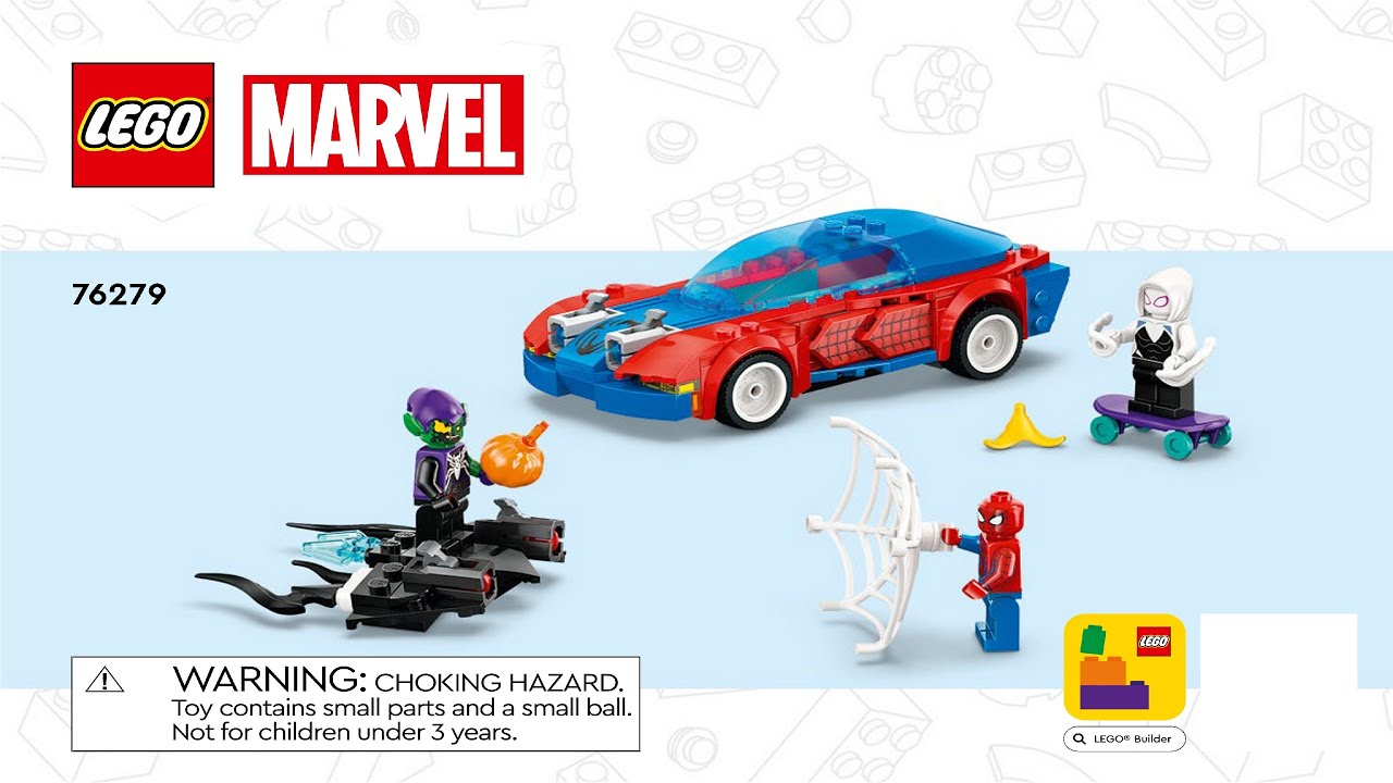 ReRamamachanページ LEGO instructions - Super Heroes - 76279 - Spider-Man Race Car
