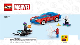 LEGO instructions - Super Heroes - 76279 - Spider-Man Race Car & Venom Green Goblin