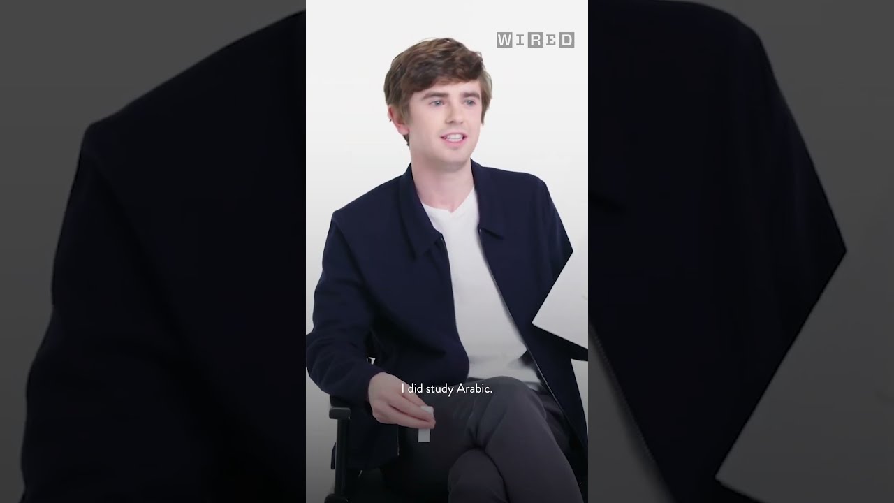 Freddie Highmore Tries His Best To Speak Arabic