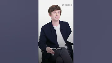 Freddie Highmore Tries His Best To Speak Arabic 