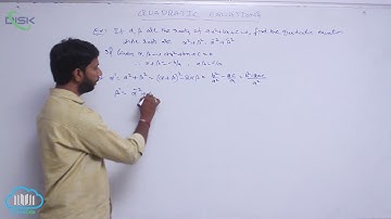 Sign of quadratic expressions - change || Find Quadratic Equation || Disk Telangana