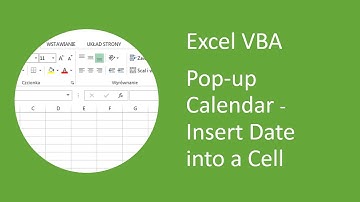 Excel Pop-up Calendar #11 Insert Date Into Cell from MonthView Control (VBA)
