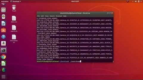 Shell Script and Java Program to Search CSV Files