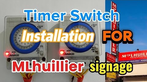 Installatie van tijdschakelaars voor bewegwijzering