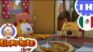 ¡Garfield come una pizza no muy buena!   El Show de Garfield