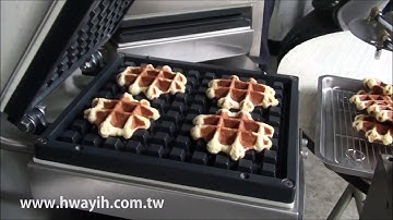 HY-910 Automatic Continuous Sugar Cone Belgian Waffle Stroopwafel Machine