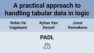 [PADL'25] A practical approach to handling tabular data in logic