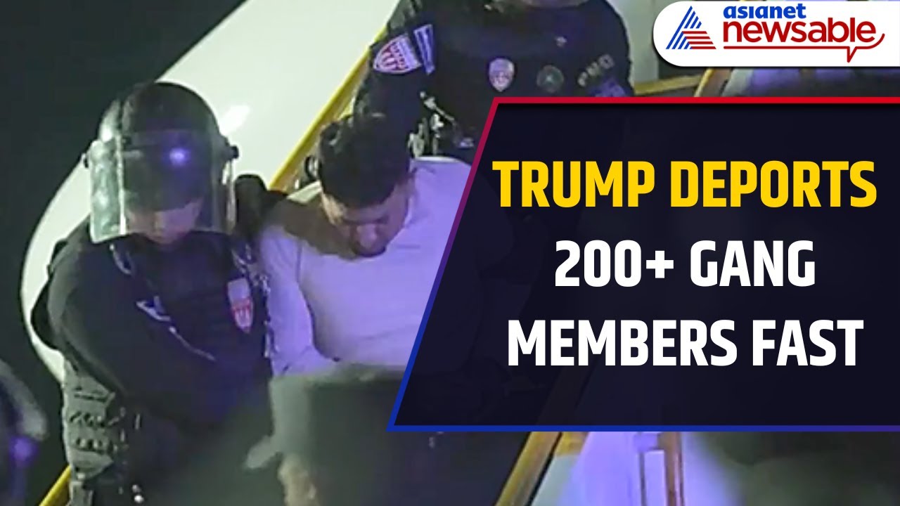 Trump DEPORTS 200+ Alleged Gang Members to El Salvador | Asianet ...