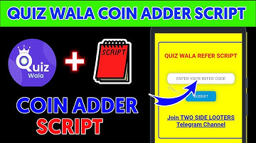 Quiz Wala Coin Adder Script || Quiz Wala Refer Script || Quiz Wala Payment Proof || Two Side Looters