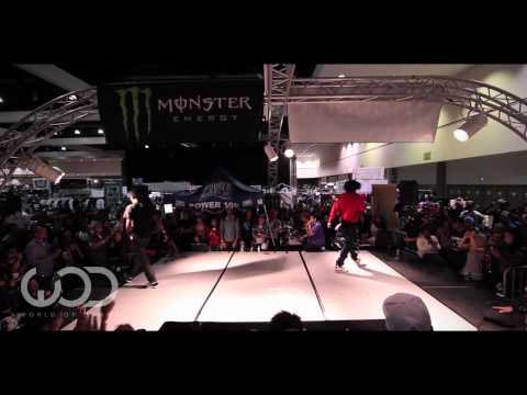 Les Twins Laurent vs Outrage : World of Dance LA 2012 Allstyles Battle