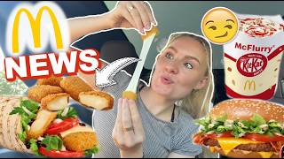 LECKER, oder nicht?! MC DONALDS hat wieder SO VIELE FOOD NEWS 😍 Mc Flurry Kit Kat, Veggie Wrap