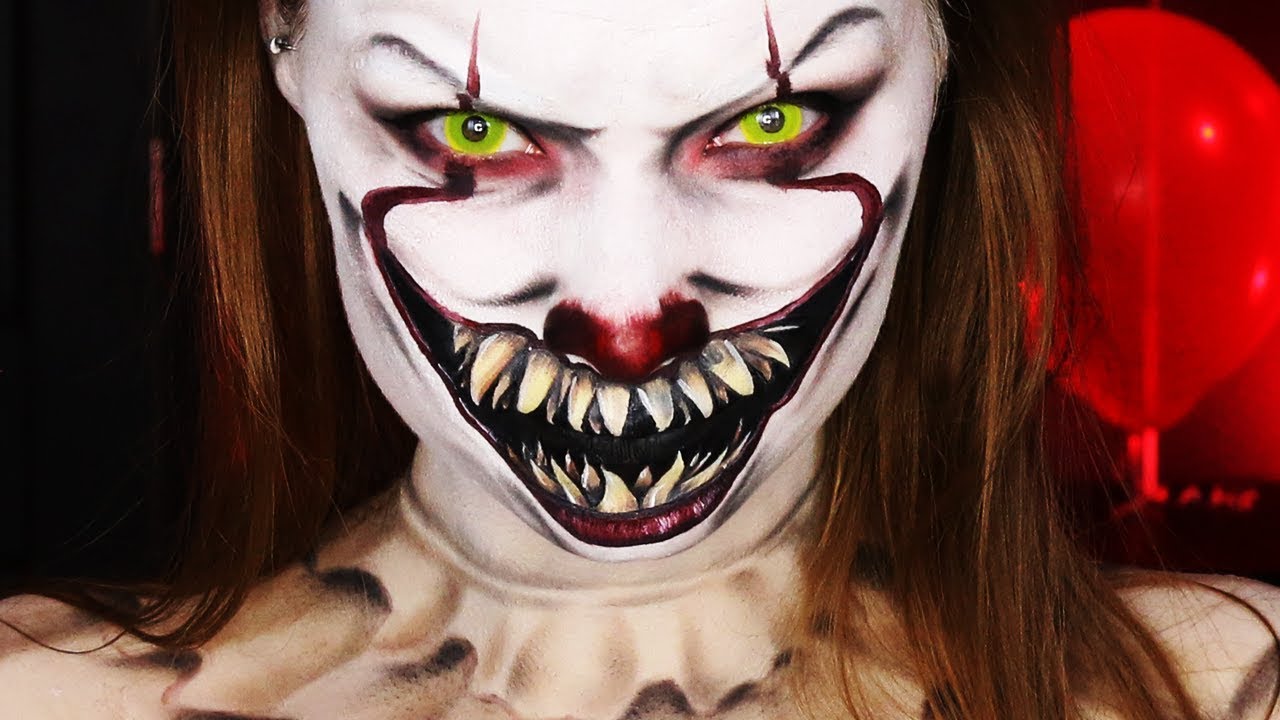 IT PENNYWISE HALLOWEEN MAKEUP TUTORIAL YouTube