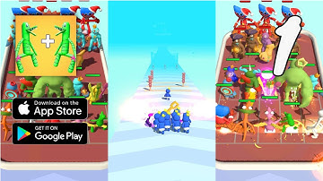 Merge Rainbow: 3D Run Gameplay Walkthrough Part 1 - Level 1 ~ 11 (Android, IOS)