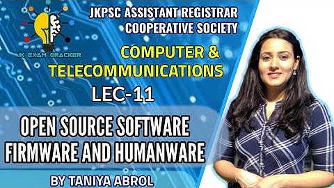 OPEN SOURCE SOFTWARE II FIRMWARE II HUMANWARE II COMPUTER AND TELECOMMUNICATIONS II JKPSC II JKSSB