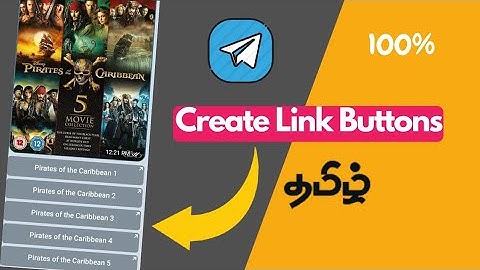 How To Create Link Button In Telegram | Tamil |