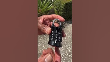 Easy Peasy: How to change master lock combination  #shorts
