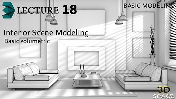 Lounge interior modeling in 3ds max , Lecture-18 [Urdu/Hindi]