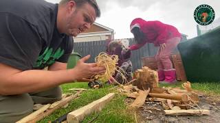 Bow Drill fire by friction including fails and tips when things don't work.