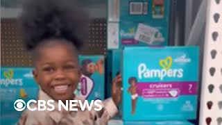Girl Reacts To Seeing Her Photo On Pampers Box Thats Me