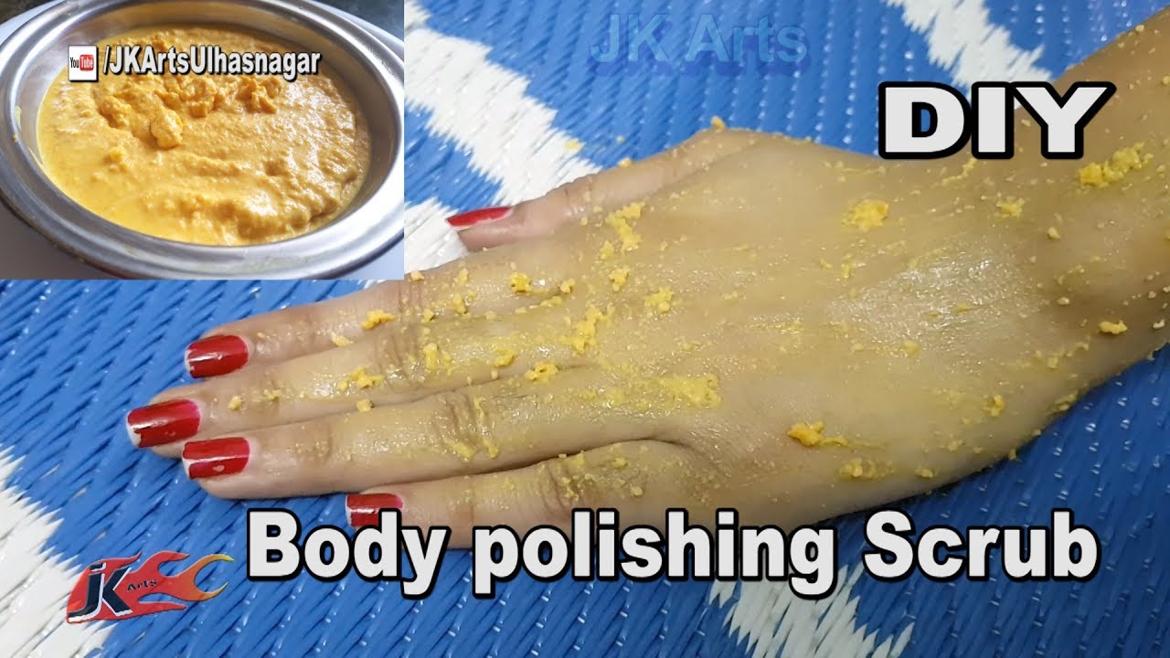 DIY Body Polishing Scrub at Home JK Beauty Art 062 YouTube