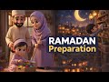 Ramadan Preparation Deep Cleaning With Family Miniature Village AI