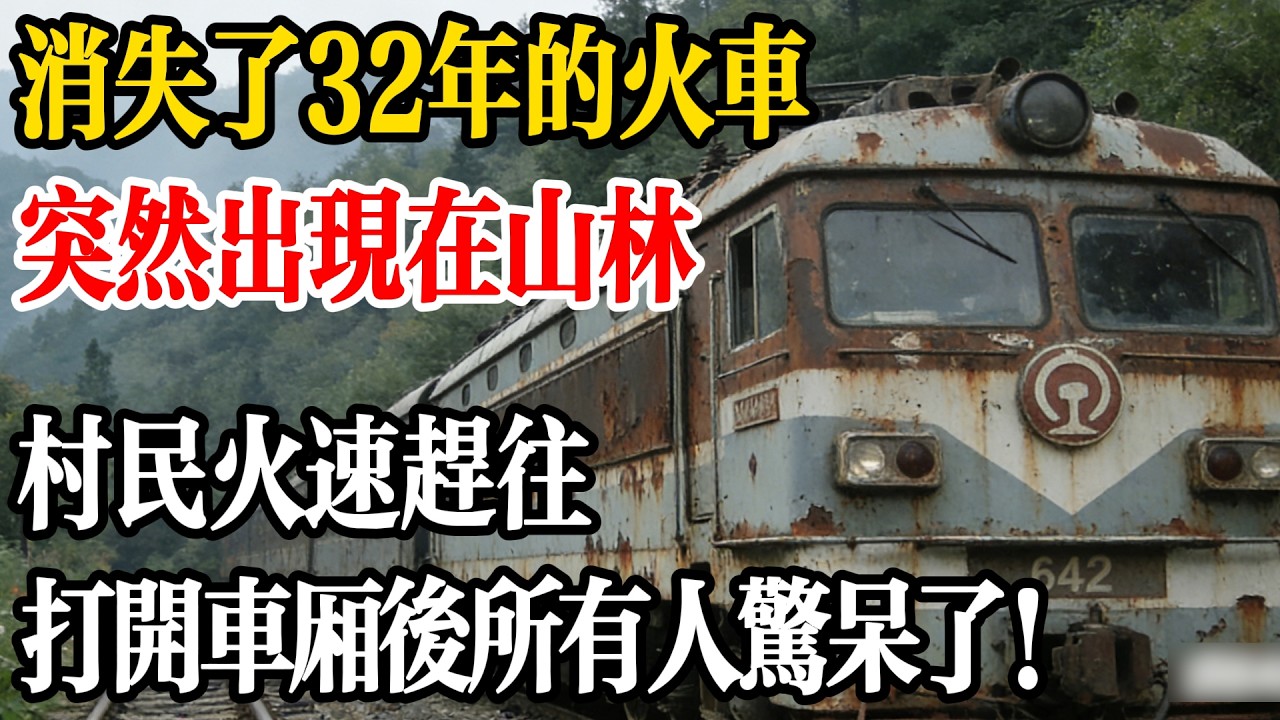 消失了32年的火車，突然出現在山林，村民火速趕往，打開車廂後所有人驚呆了！
