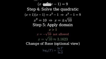 logarithm equation