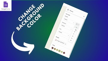 how to change background color in google forms