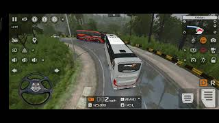 Bus Simulator Indonesia New Road Experience Hills Area Dangerous Turn Android Mobile Gameplay 2023 screenshot 2
