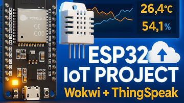 ESP32 DHT22 IoT Project | Wokwi Simulator + ThingSpeak Cloud Data Logging Tutorial