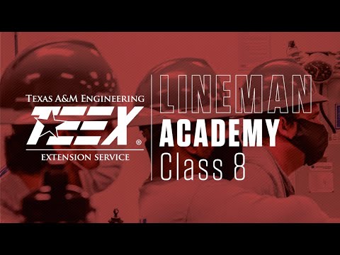 TEEX Lineman Academy Graduation Class 8