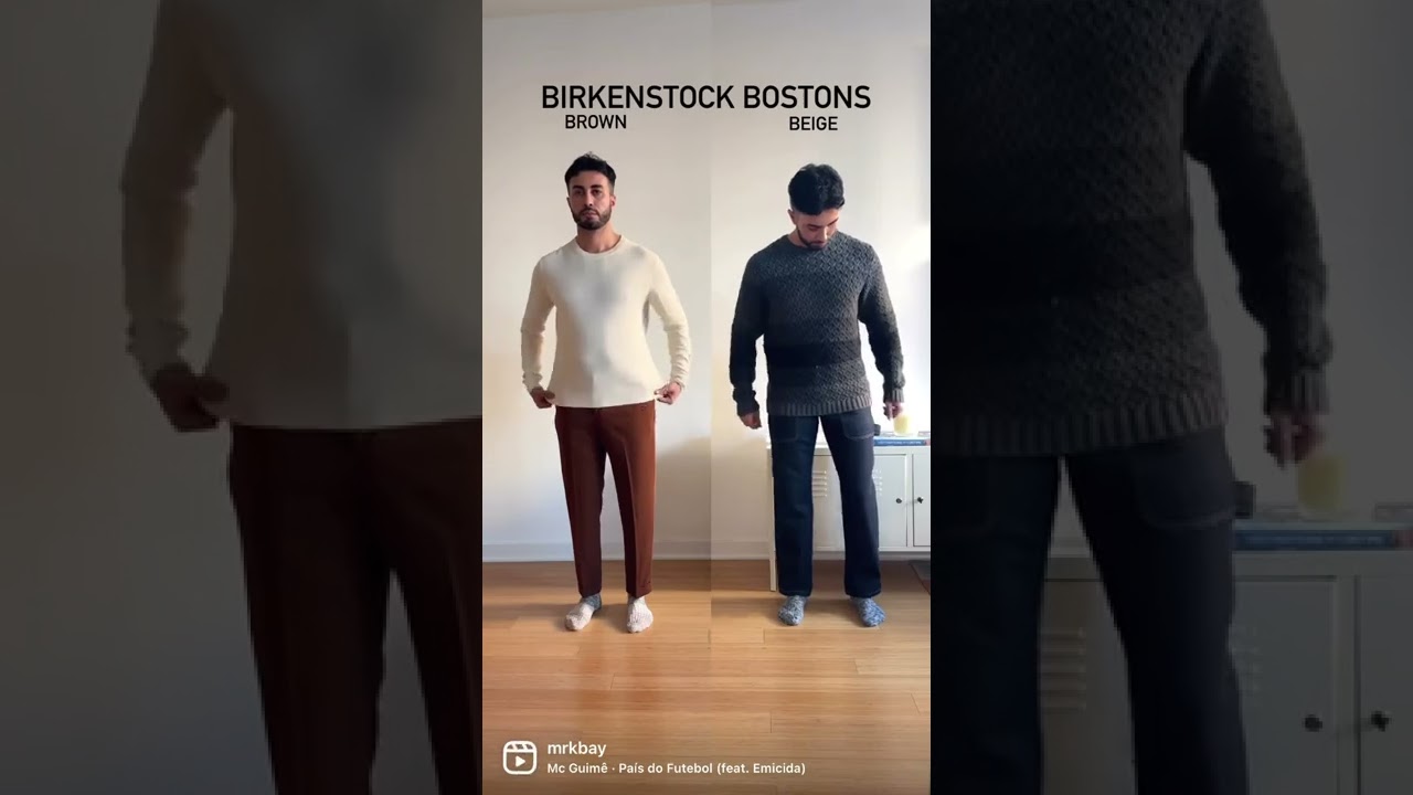 Styling Birkenstock Bostons. Brown vs Beige. Which one do you prefer LMK. 