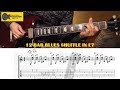 Blues guitar lesson with tab  twelve bar blues shuffle in e  sixth intervals