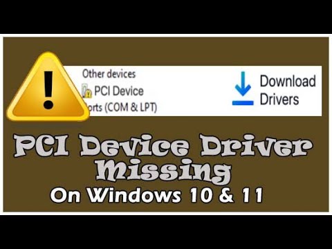 How to Fix “PCI Device Driver Missing” on Windows 10 & 11?