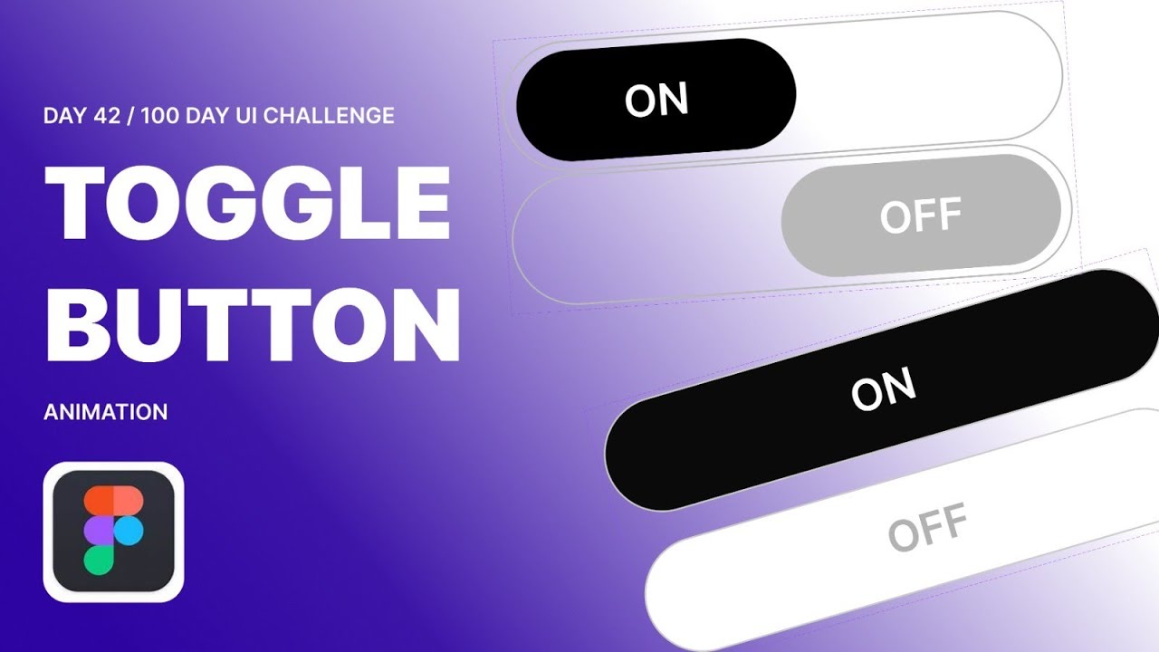 Figma Toggle Button Animation | Day 42 – 100 Days UI Challenge - YouTube