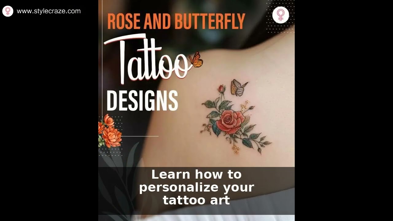 50 Best Rose & Butterfly Tattoo Designs | Meanings & Ideas