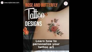 50 Best Rose & Butterfly Tattoo Designs | Meanings & Ideas