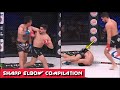 SHARP ELBOW KNOCKOUTS COMPILATION 👹 HELLbows in MMA / HD 2024 HL