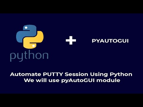 Putty Automation with Python Using pyAutoGUI module