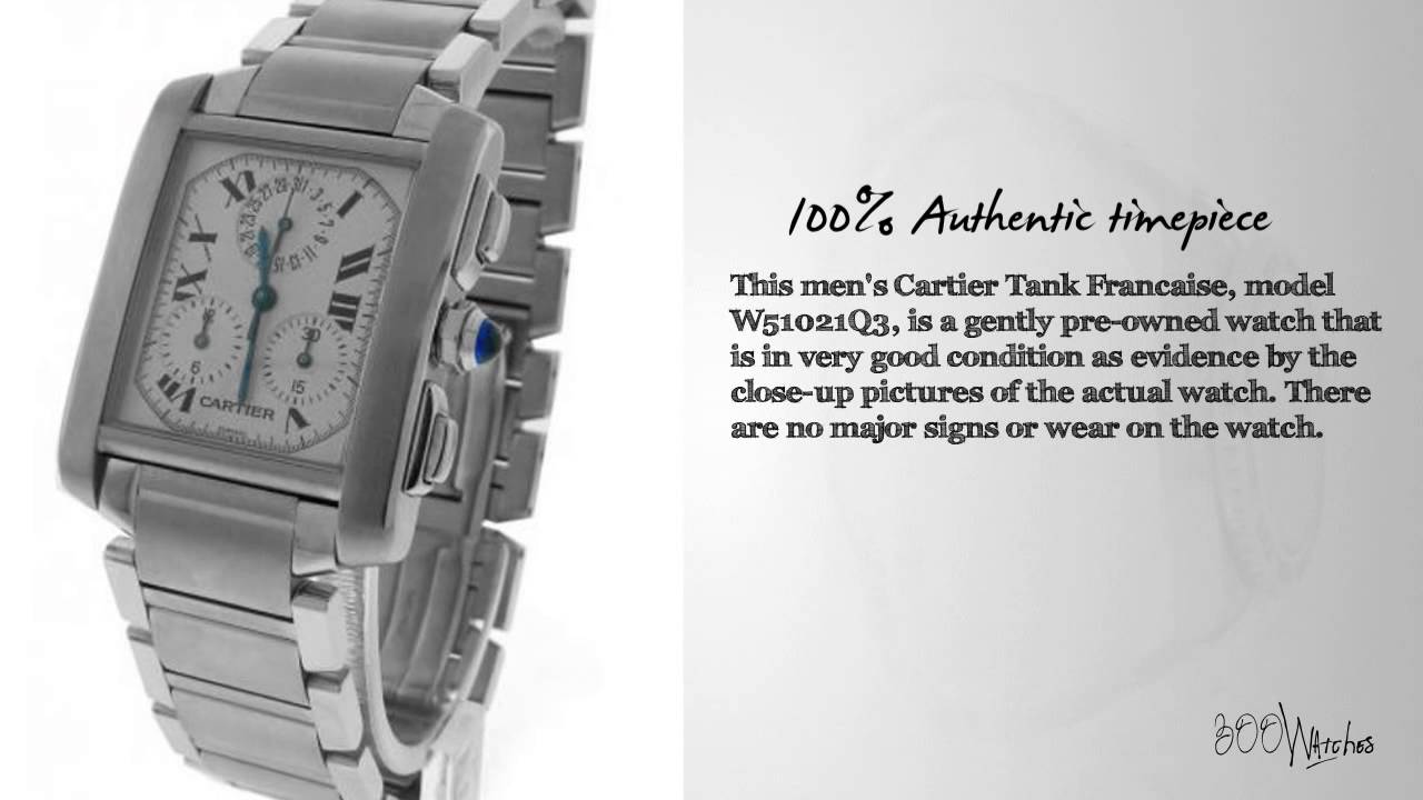 cartier tank francaise chronograph instructions