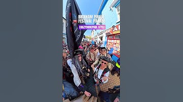Brixham Pirate Festival Parade 2025 #pirates @insta360  #brixhampiratefestival #insta360