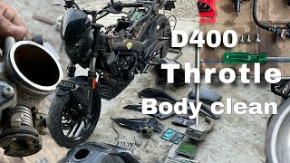 Dominar 400 Throttle body cleaning