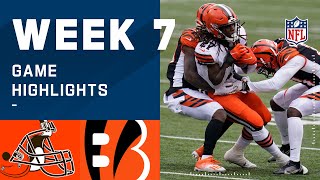 Browns vs. Bengals Week 7 Highlights | NFL 2020