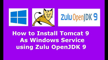 Tomcat 9.0.2 Installation as Windows Service using Zulu OpenJDK 9 in Windows 10