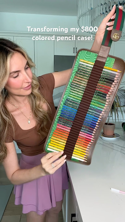 Turning my $800 Gucci Colored Pencil Case Into a Makeup Bag!
